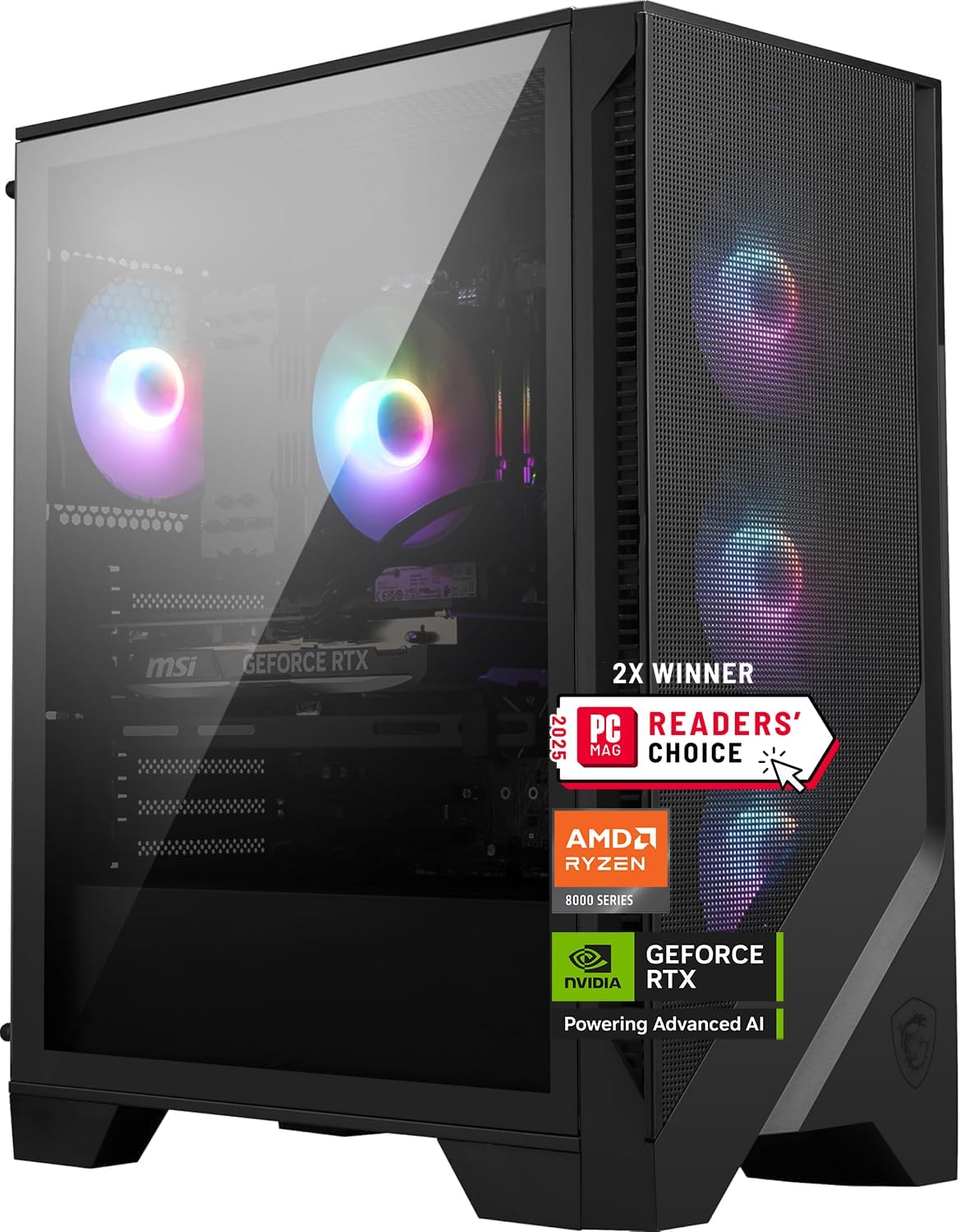 Official Amazon listing image of the black MSI Codex Z2 gaming desktop